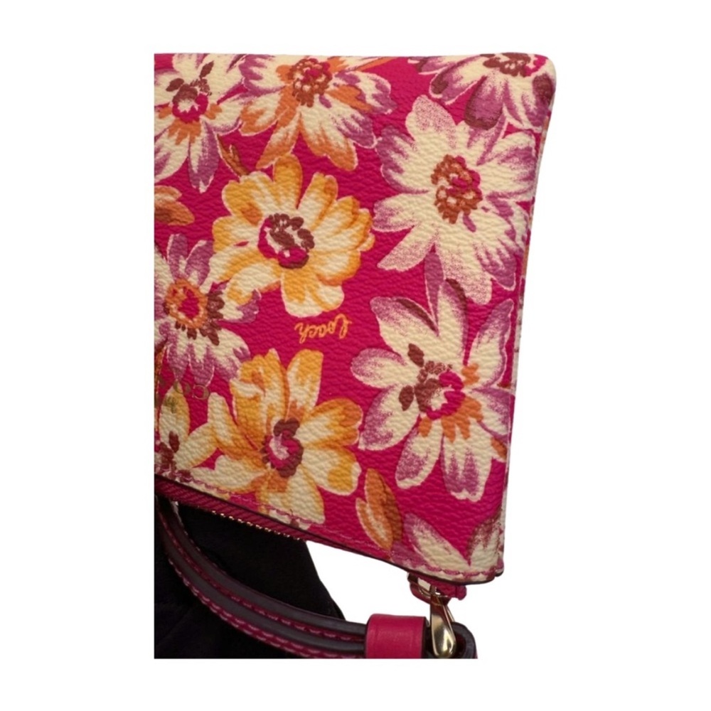 NWT Coach Pink Floral Wristlet - Picture 8 of 13